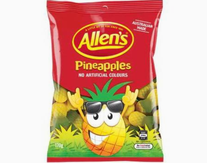 Allen's Lolly Bag Pineapples