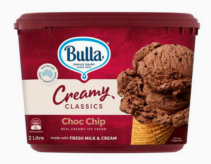 Bulla Creamy Classics Choc Chip 2L