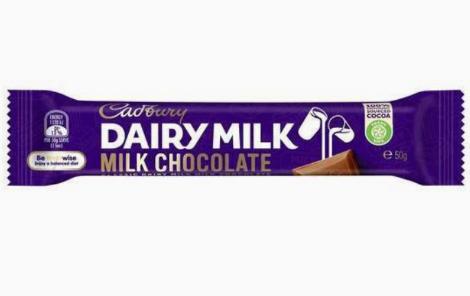 Cadbury Medium Bar Milk Chocolate 50g