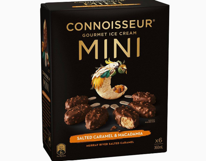 Connoisseur Minis Salted Caramel & Macadamia 6 Pack 360ml