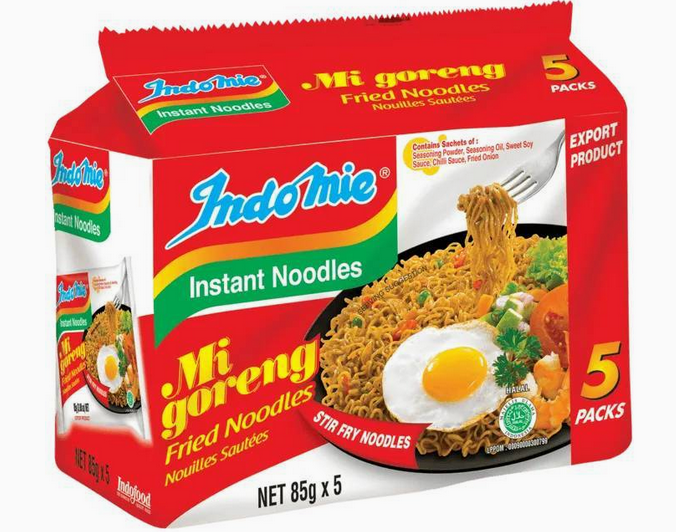 Indomie Instant Noodles Mi Goreng Fried Noodles 5 Pack