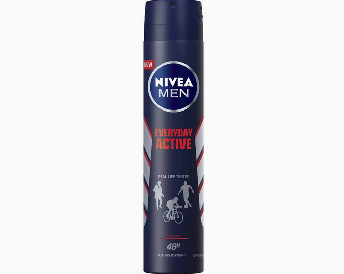 Nivea Men Cool Kick 48 Hour Aerosol Antiperspirant Deodorant 250ml
