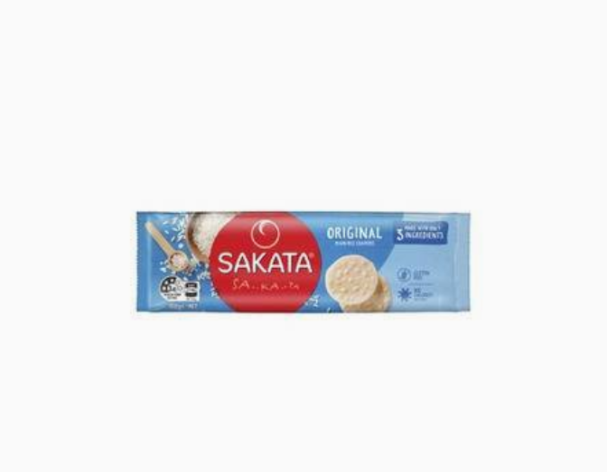 Sakata Plain Rice Crackers Gluten Free Original